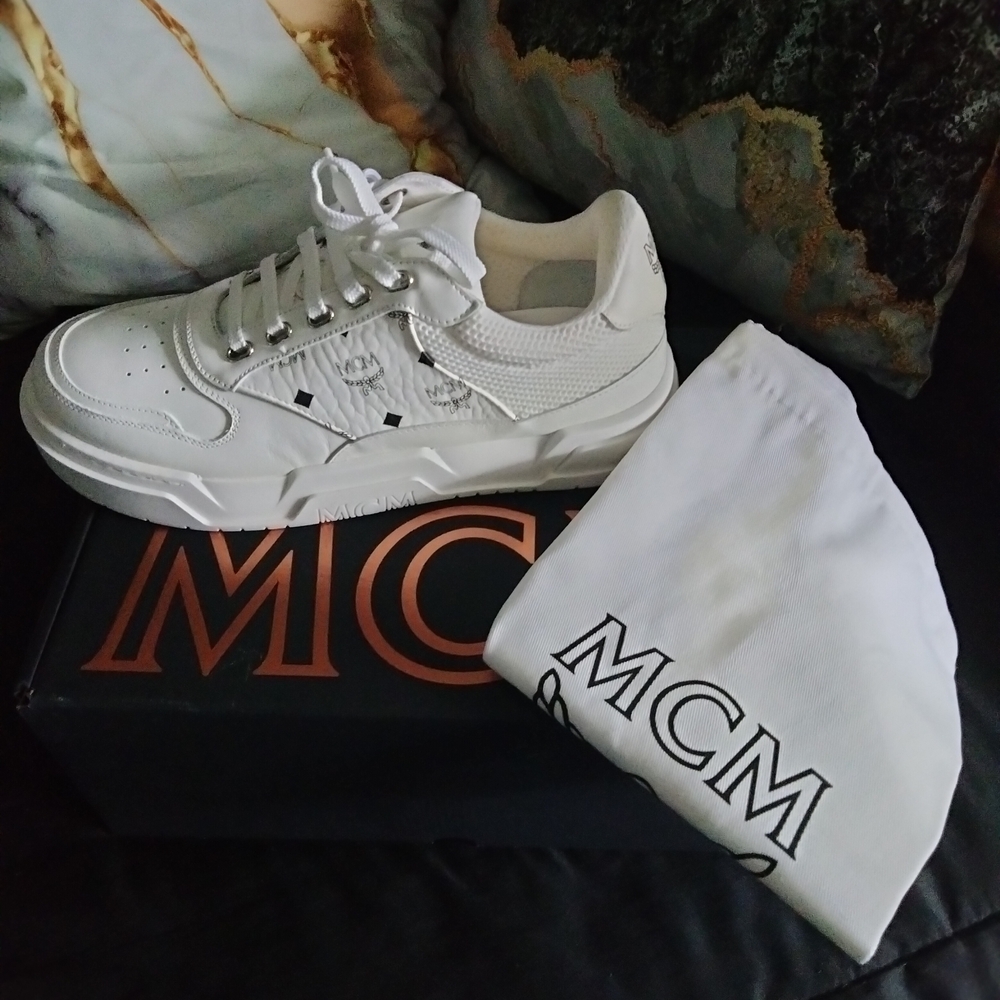 💯 SOLD!!!!!Authentic MCM White Sneakers